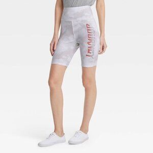 Journey Graphic Bike Shorts - Gray Tie-Dye, Small